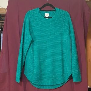 St. John’s Bay Women’s Teal Knit Sweater - LG